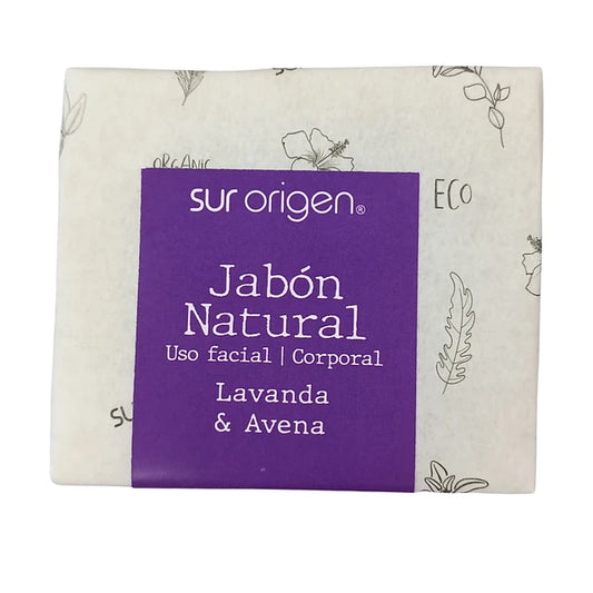 JABON NATURAL LAVANDA  AVENA MARCA SUR ORIGEN