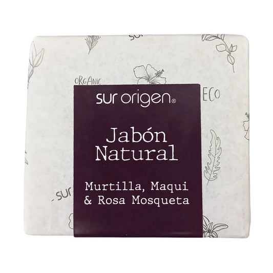 JABON NATURAL MURTILLA , MAQUI,  ROSA MOSQUETA MARCA SUR ORIGEN