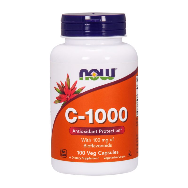 Vitamina C 1.000 mg + 100mg de Bioflavonoides 100 cápsulas vegetales