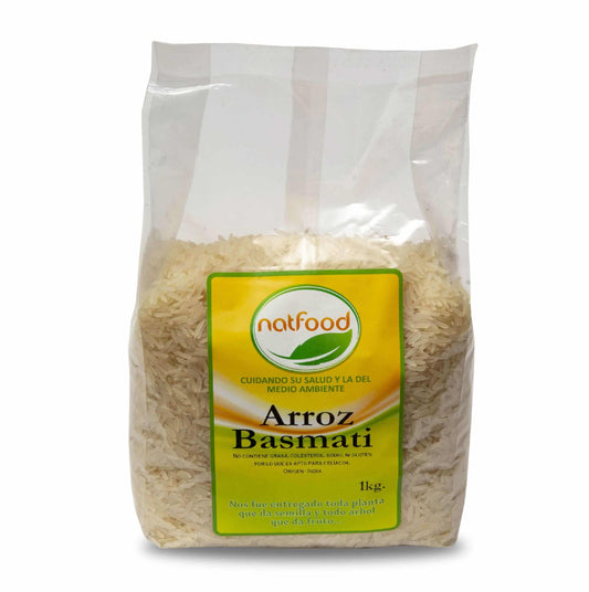 Arroz Basmati 1 Kg MARCA NATFOOD