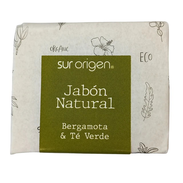 Jabón Natural Bergamota & Te Verde 100g SUR ORIGEN