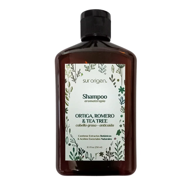 Shampoo Natural Ortiga, Romero & Tea Tree 250 ml SUR ORIGEN